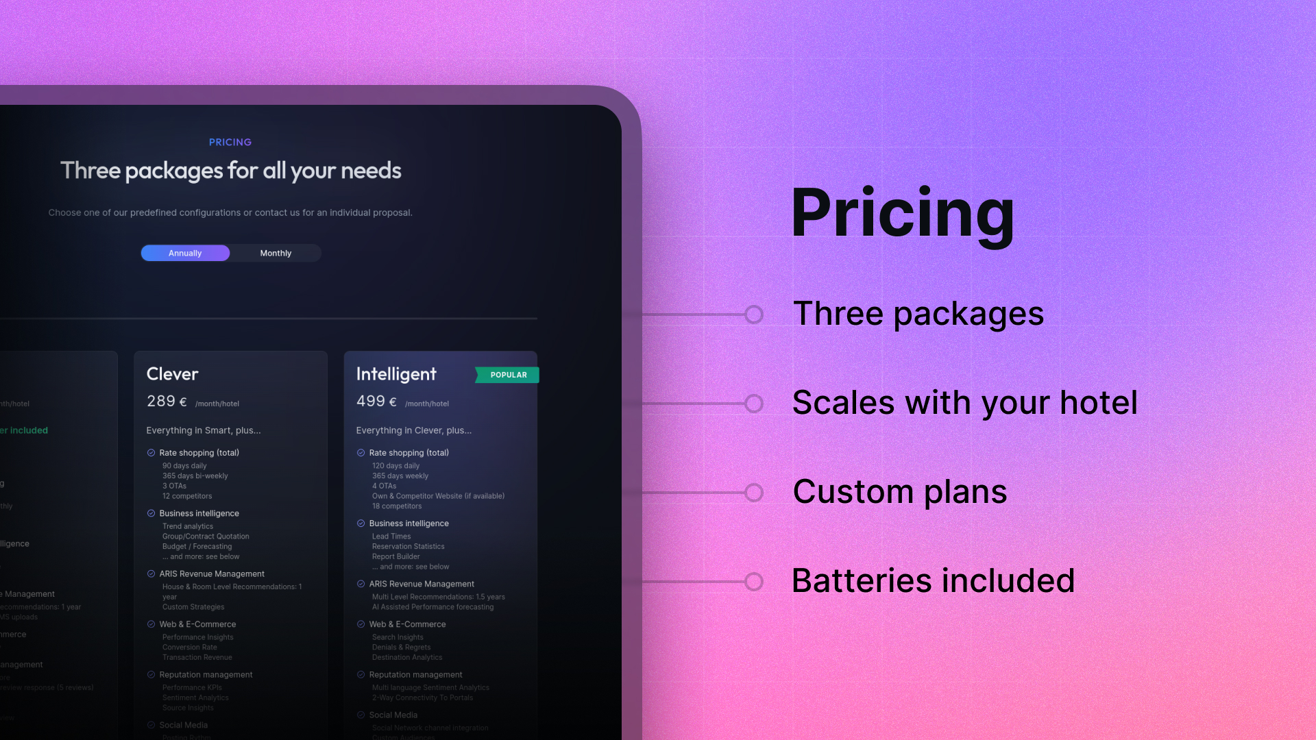 Pricing page